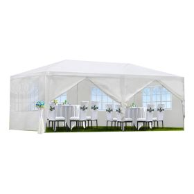 10x20' Wedding Party Canopy Tent Outdoor Gazebo with 6 Removable Sidewalls