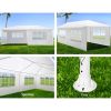 10x20' Wedding Party Canopy Tent Outdoor Gazebo with 6 Removable Sidewalls