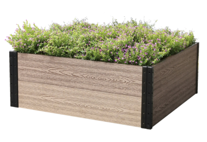 Deep-Root Raised Garden Bed 36" L x 38" W x 14" H (Color: Brown, size: 36" L x 38" W x 14" H)